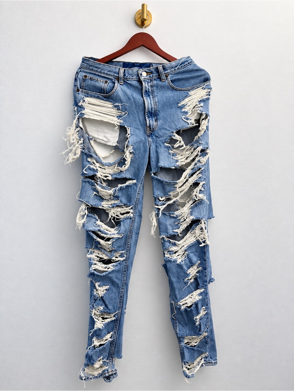 GAP Classic Distressed Ripped Jeans Light Wash